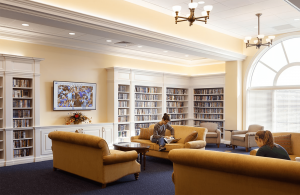 Trible Library Couches and Books